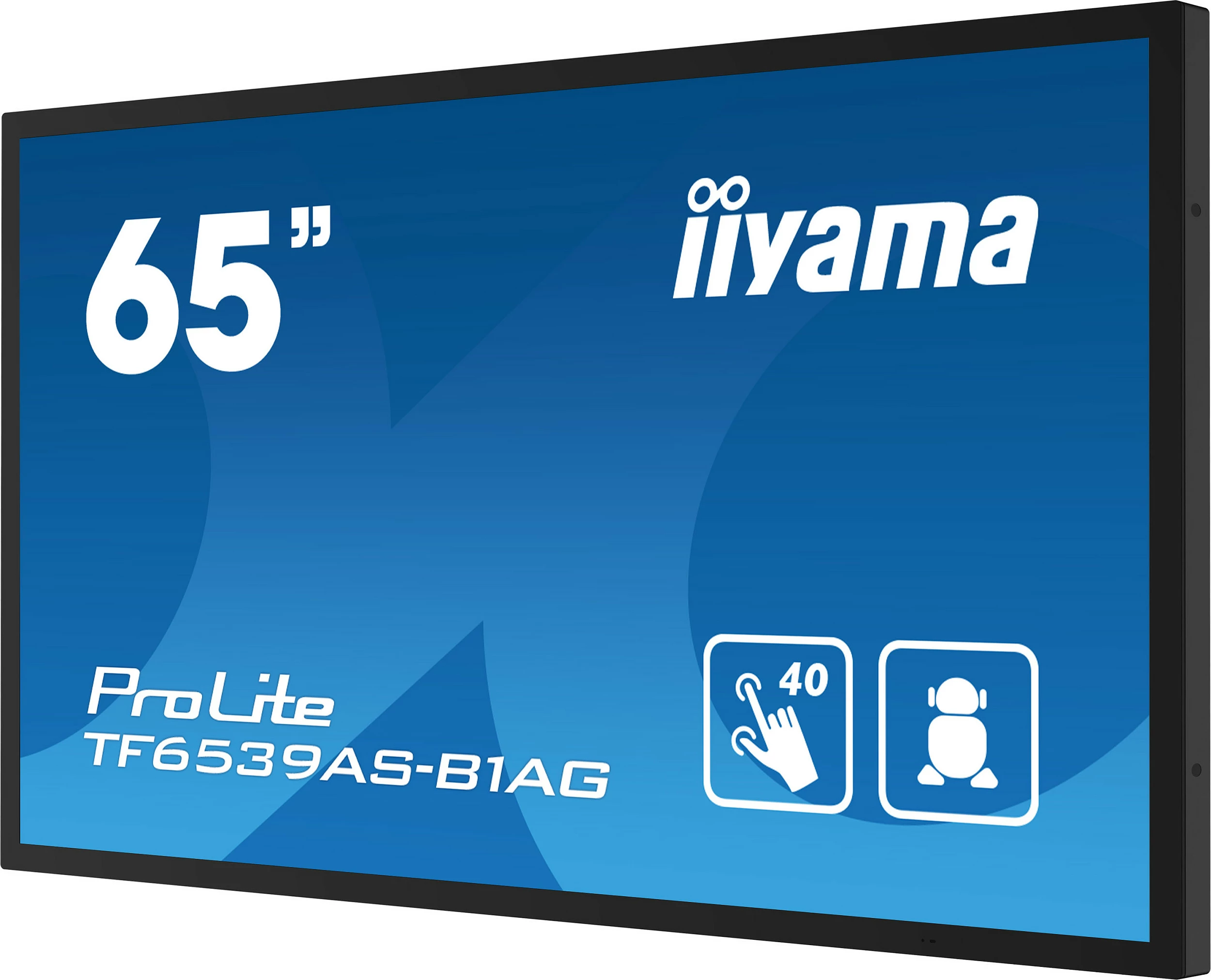 Ekran interaktiv iiyama TF6539AS-B1AG, 64.5", LED, 4K, Android OS