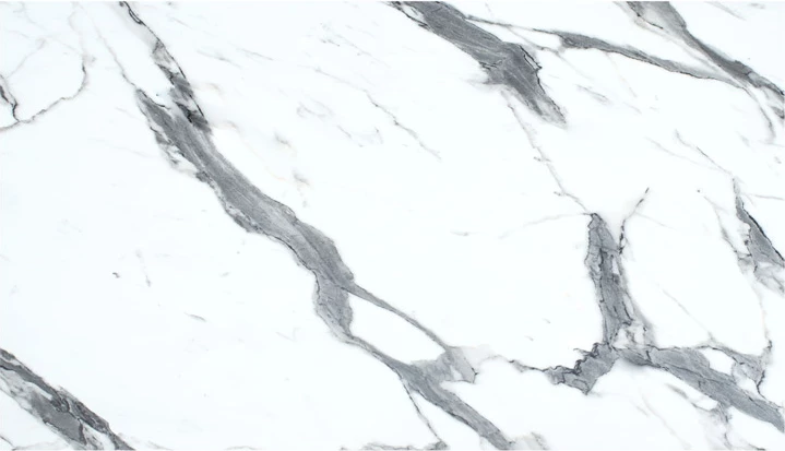 Sipërfaqe tavoline Melody HPL mermer i bardhë 69x120cm 12mm trashësi