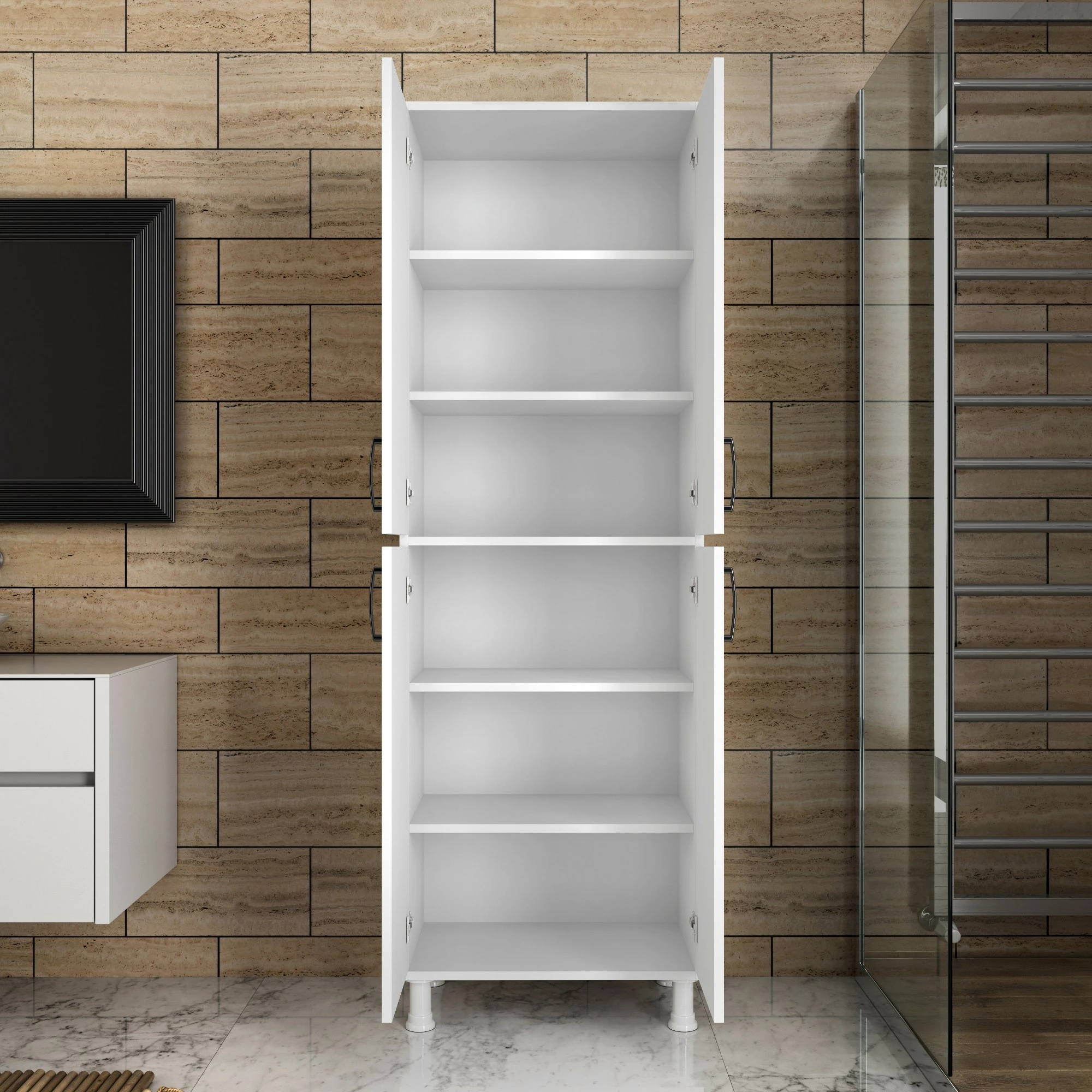 Dollap multifunksional Hanah Home, M4 - 1103, i bardhë