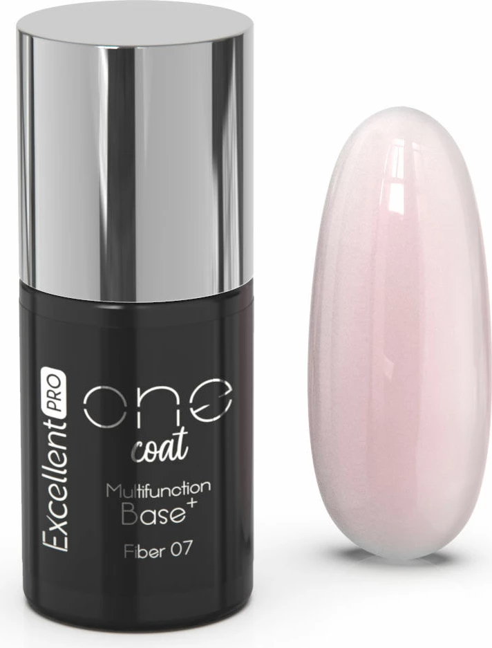 Bazë për thonj për femra Excellent PRO One Coat Multifunction Fiber Base Second Skin, 7g