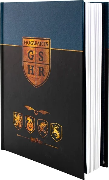 Fletore premium BLUE SKY Harry Potter A5 120 faqe me vija, kopertinë e fortë, e kaltër e errët/zezë
