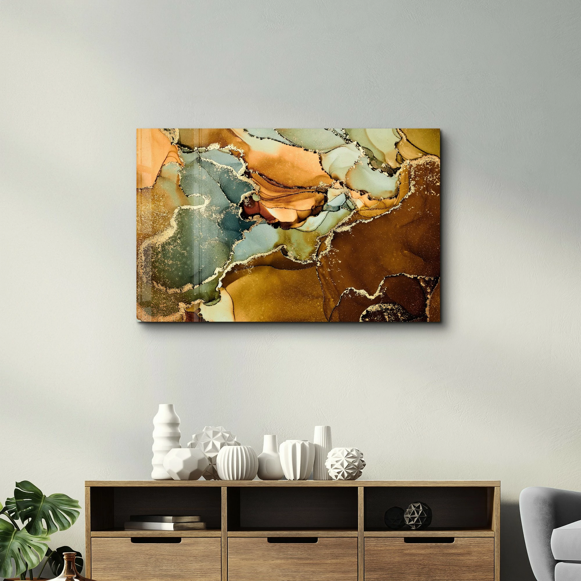 Pikturë dekorative prej xhami të temperuar, Wallity SPR-1350, 70x110cm