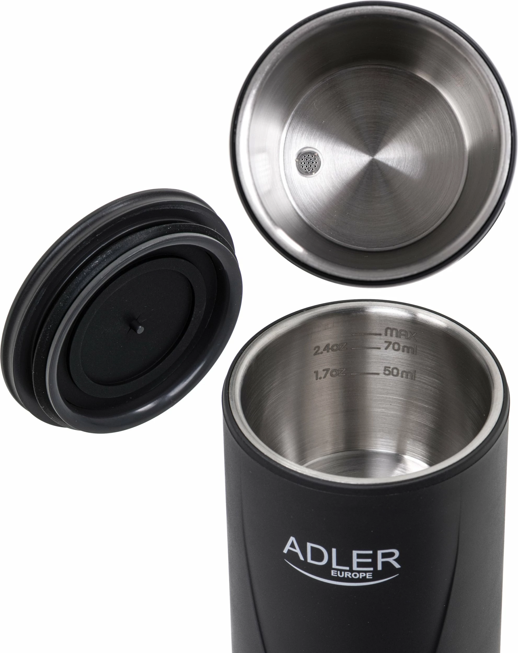 Makinë kafeje portative me kapsula Adler AD 4400, 20 bar, USB-C, 7500mAh, për Nespresso, e zezë