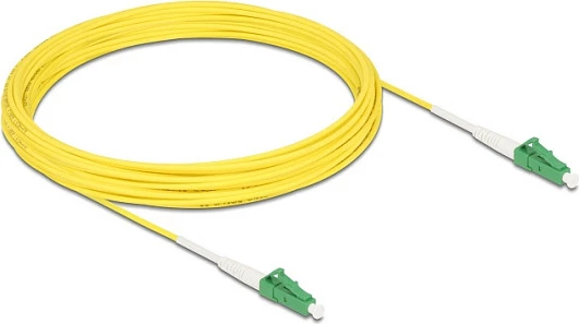 Kabllo fiber optike DeLOCK 83233, 10 m, LC/APC në LC, OS2, e verdhë