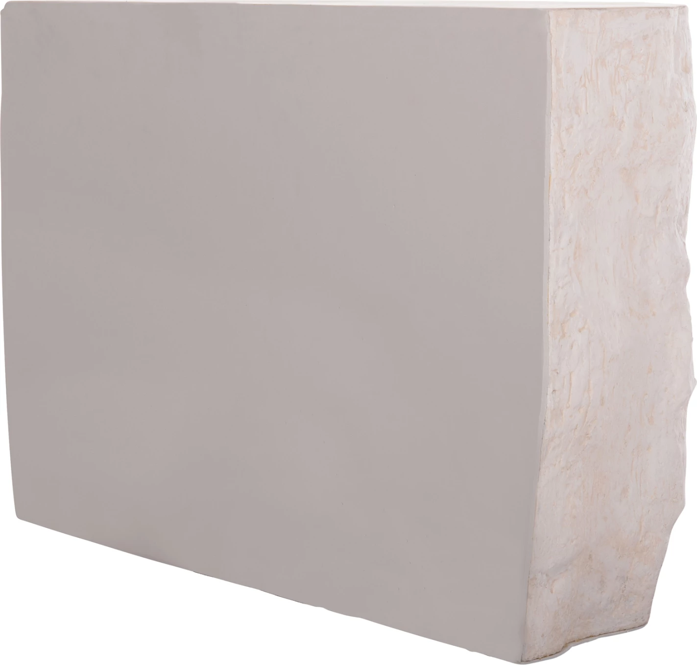 Konsolë INTERON, fibër-cement, e bardhë, 120x50x71cm