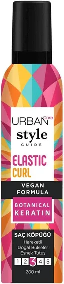 Shkumë për flokë kaçurrela Urban Care Elastic Curl, 200 ml