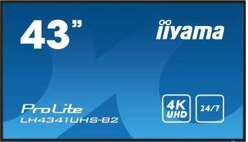 Display signage dixhital iiyama LH4341UHS-B2 43" 4K UHD IPS 500 cd/m² 24/7 me media player, i zi