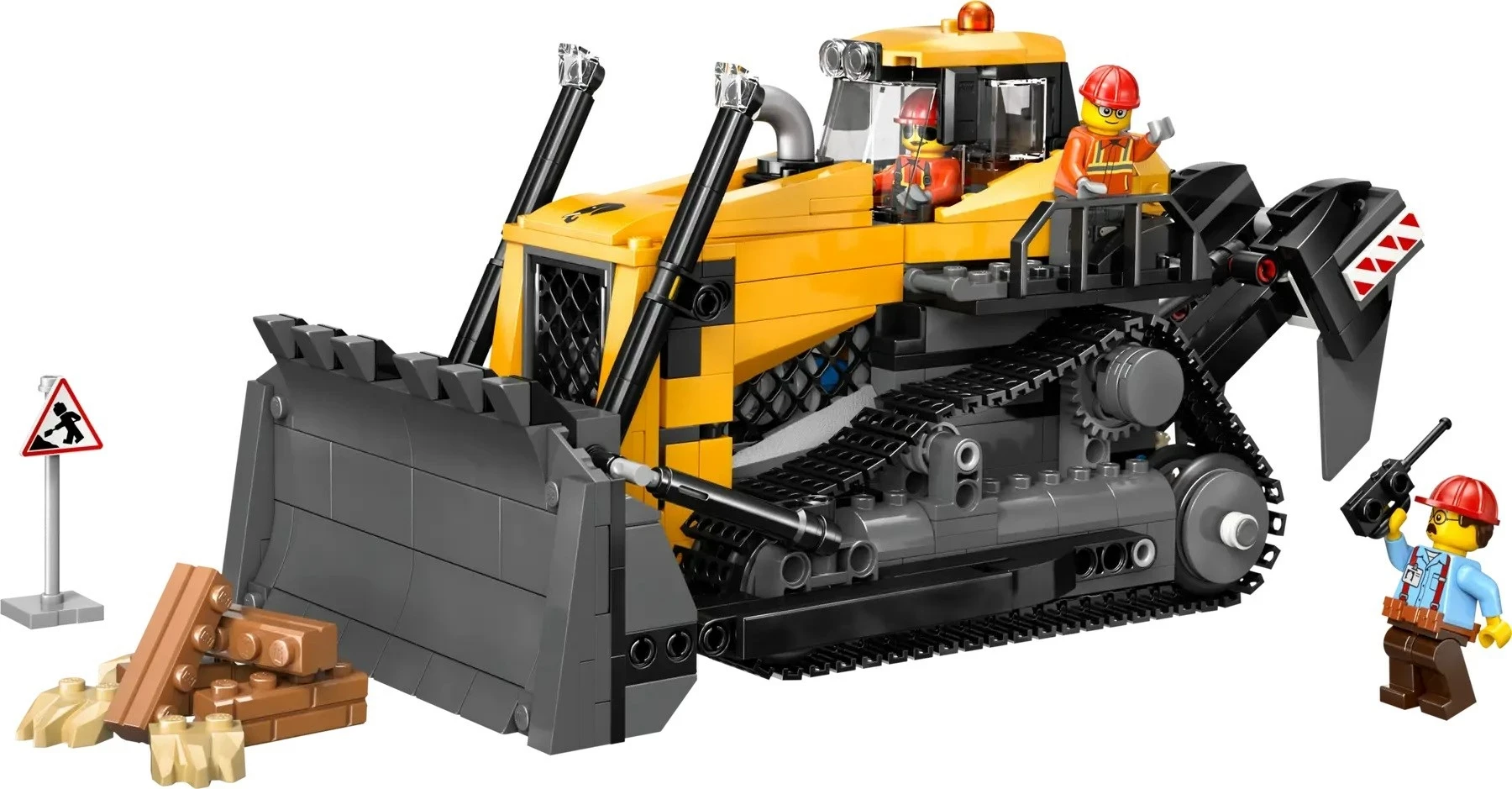 Set LEGO CITY buldozer i verdhë 60466 me 3 minifigura