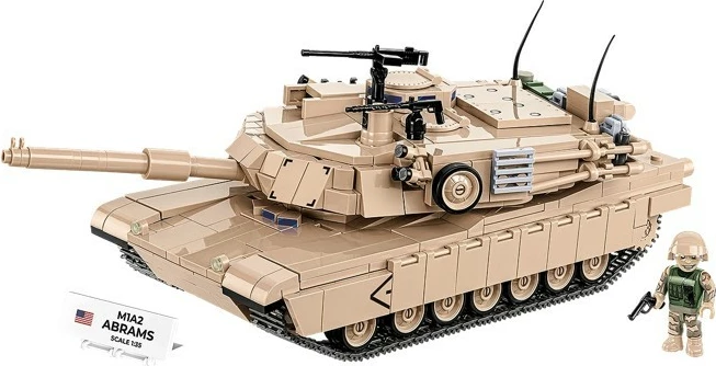 Set blloqe ndërtimi, Cobi, M1A2 Abrams COBI-2632, 1025 pjesë, shkallë 1:35, për moshat 10+, set ekstra i madh