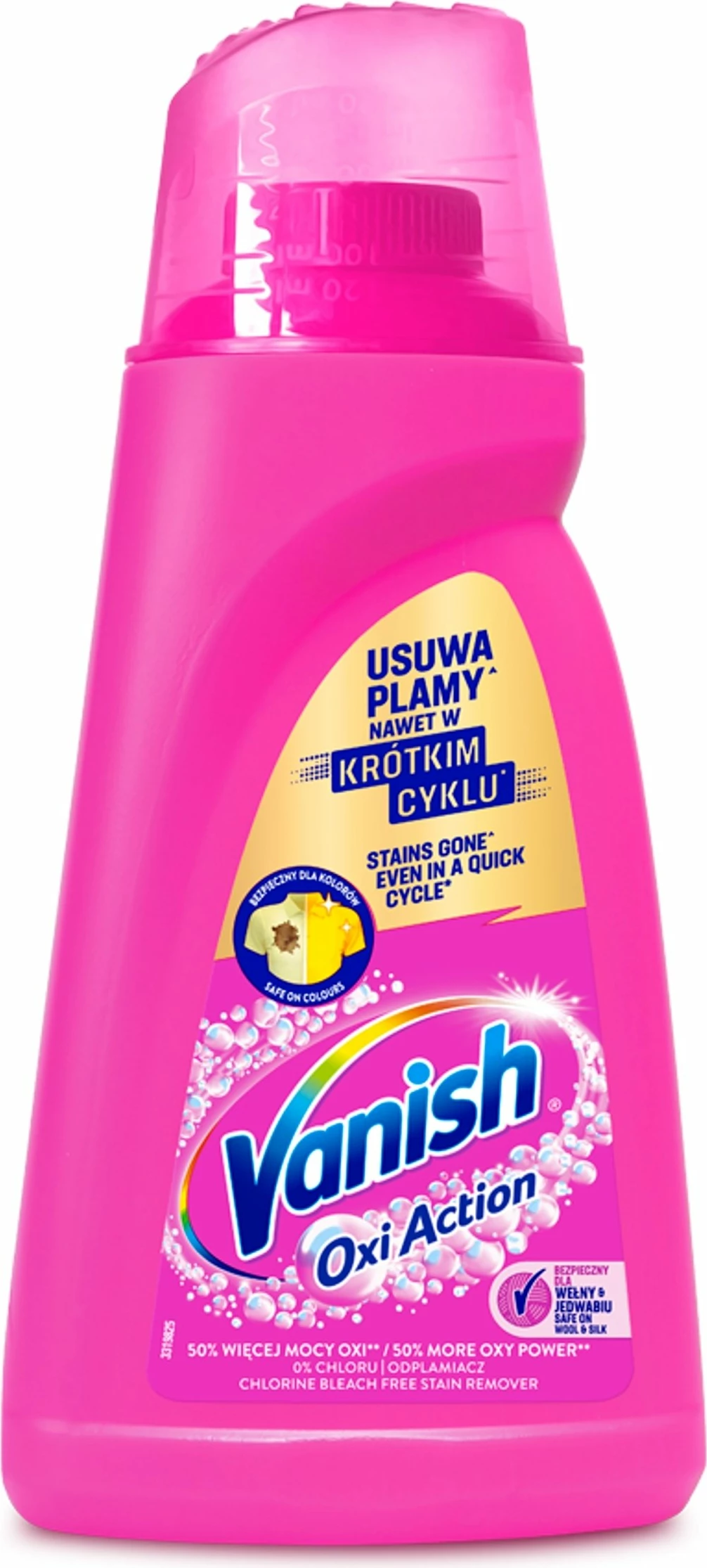 Xhel heqës njollash Vanish Oxi Action Pink 1L
