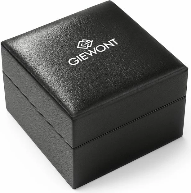 Orë dore meshkuj Giewont GW9580-B1, argjendtë/zezë