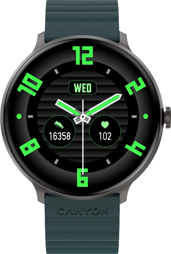 Smartwatch CANYON Jacky SW-69 1.30" Bluetooth 5.1 200mAh jeshile/portokalli