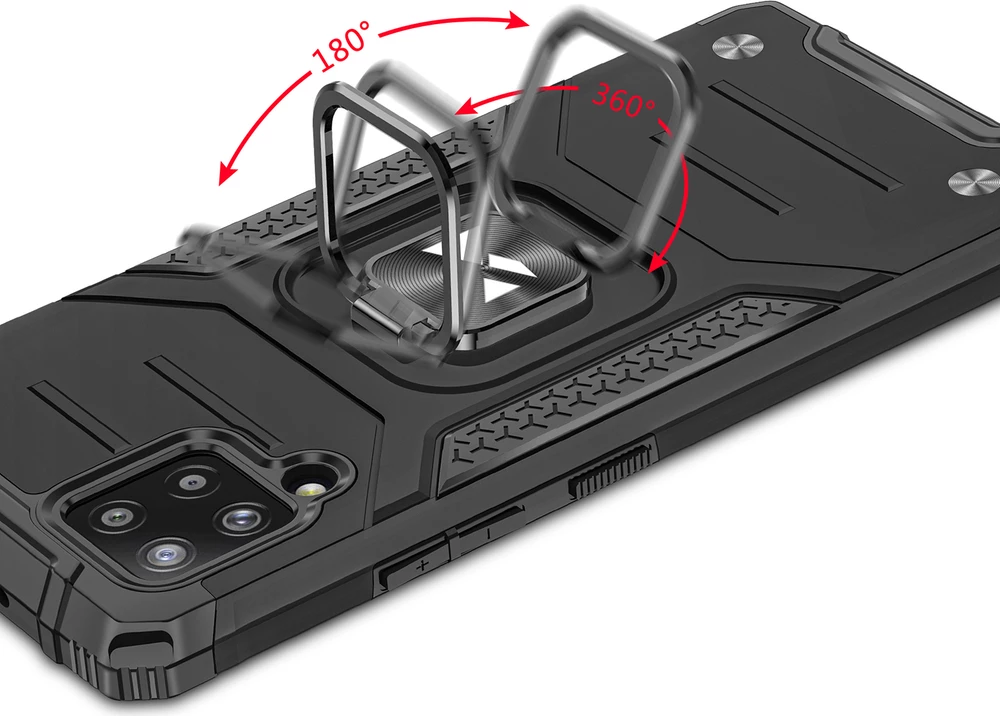 Mbështjellës Wozinsky Ring Armor me mbajtëse, për Samsung Galaxy A42 5G, Rozë