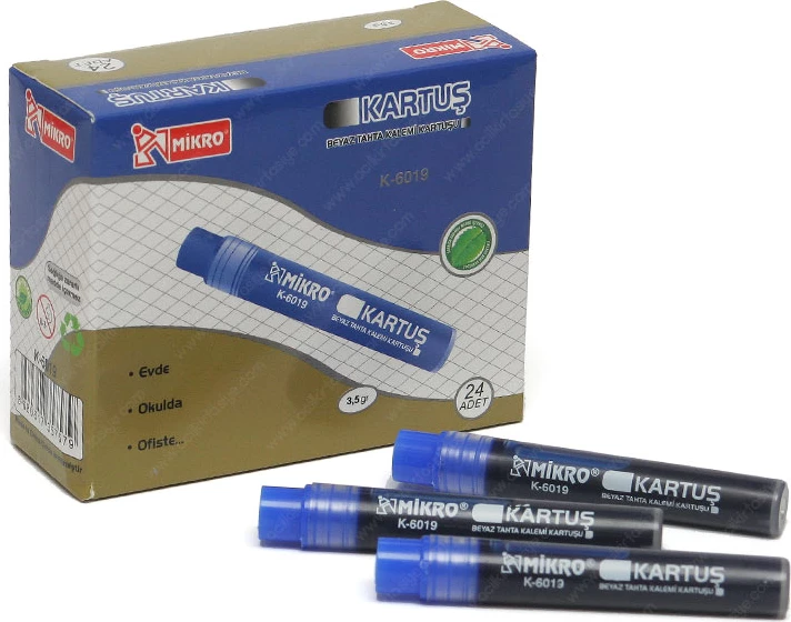 Mikro Kartuş K-6019 – Refill Ink for Whiteboard Marker (Blue)
