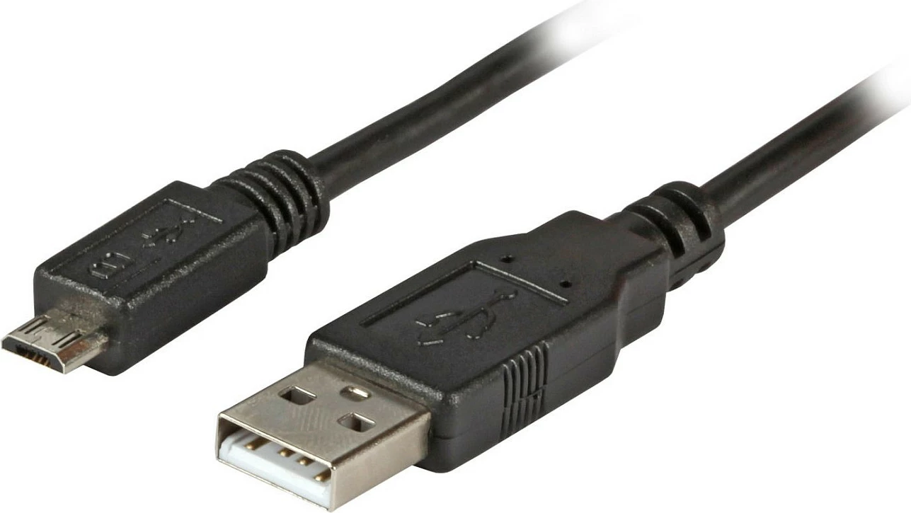 Kabllo USB EFB Elektronik Classic USB 2.0 A në Micro-B, 1.8m, e zezë