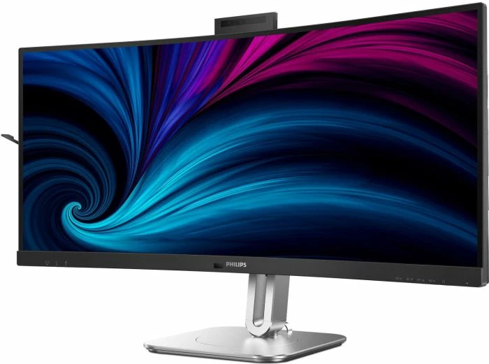 Monitor PHILIPS 34B2U6603CH 34\" VA WQHD 120Hz i lakuar, Thunderbolt 4, PD 100W, kamerë 5MP, KVM