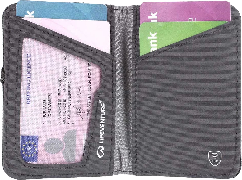 RFID Card Wallet, Recycled, Grey