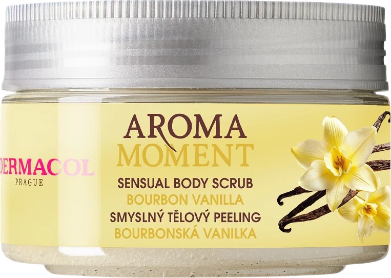 Scrub për trup Dermacol Aroma Moment Sensory për femra Vanilla Bourbon 200g