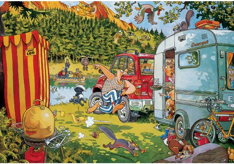 Puzzle, Jumbo, Wasgij Original 7 Bear Necessities 81924, 1000 copë