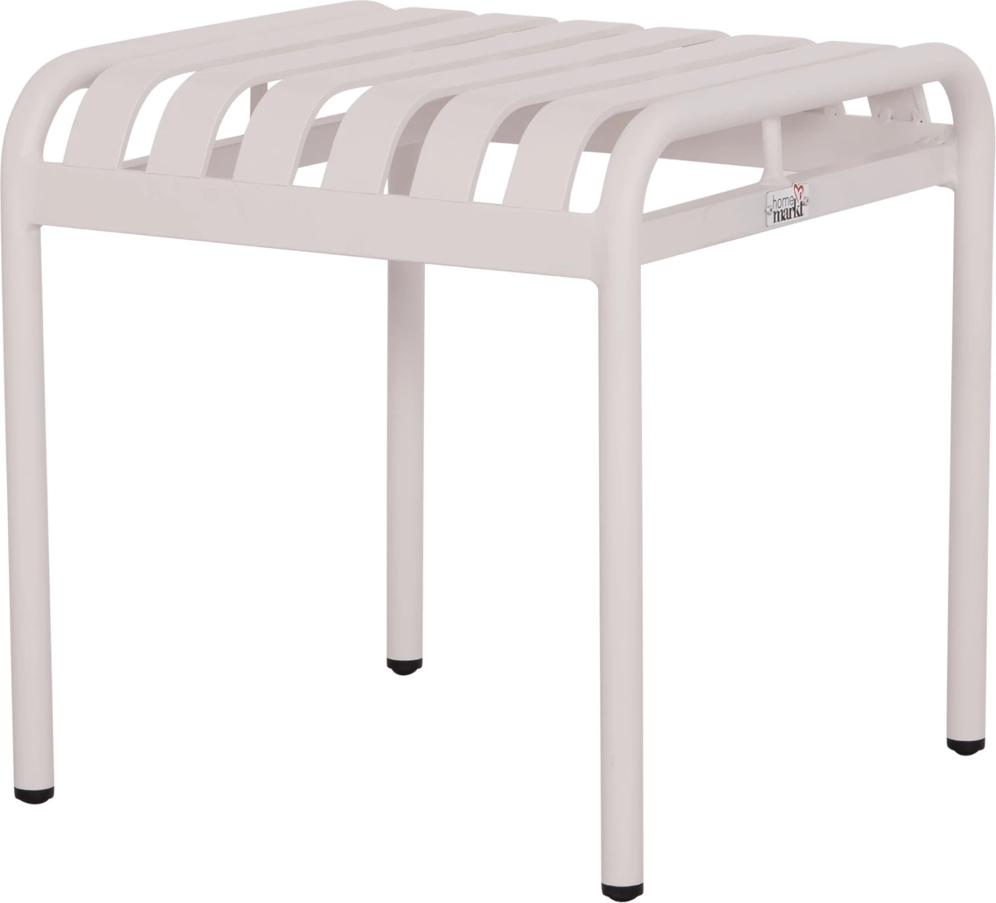 Stool i shkurtër alumini RACHEL, ngjyrë e bardhë, FH6340.02, 45x45x46cm