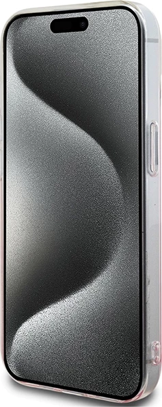Mbështjellës Hello Kitty IML Gradient Electrop Kitty Head për iPhone 15, rozë