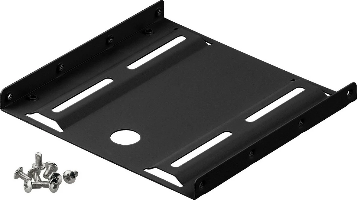Kornizë montimi HDD/SSD Goobay 2.5" në 3.5", e zezë