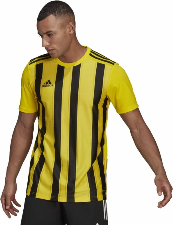 Fanellë për meshkuj Adidas Striped 21, e zezë/e verdhë