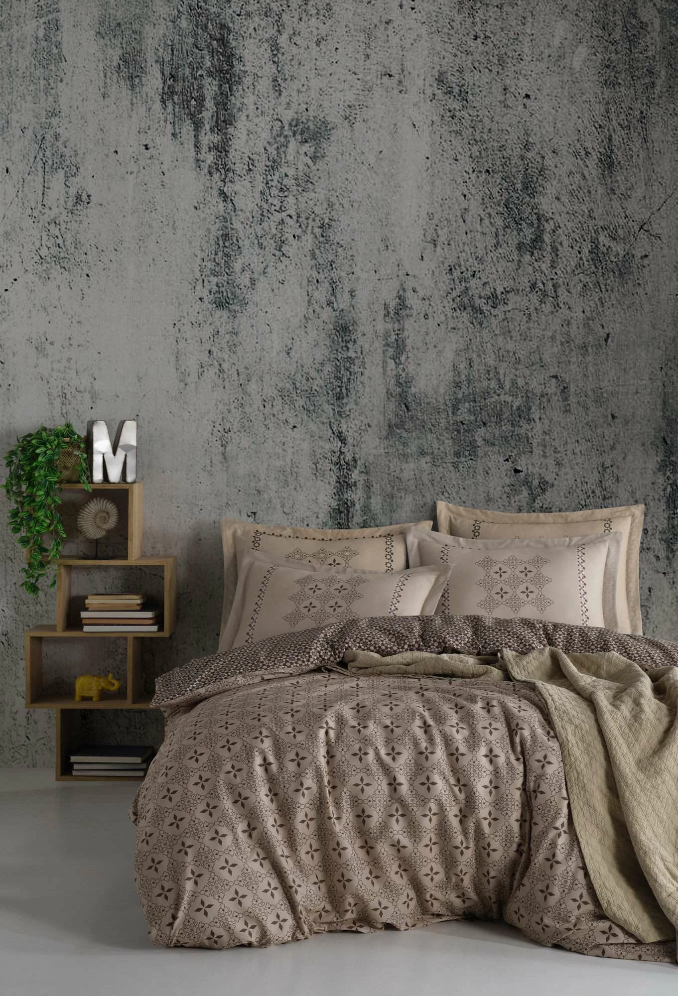 Set mbulesë për jorgan Super King, Ranforce, L'Essentiel Linge de Maison, Minimal, blu, verdhë, e zezë