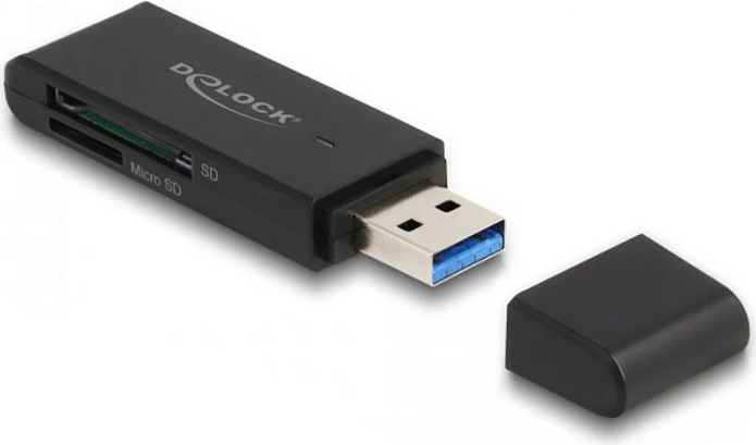 Lexues kartelash DeLOCK SuperSpeed USB 3.2 Gen 1, SD/MicroSD, 5 Gbps, i zi