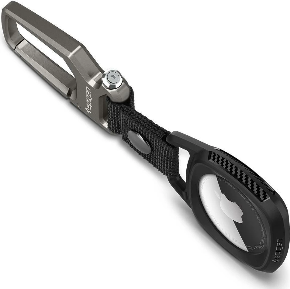 Mbështjellës Spigen Rugged Armor për Apple AirTag, Matte Black