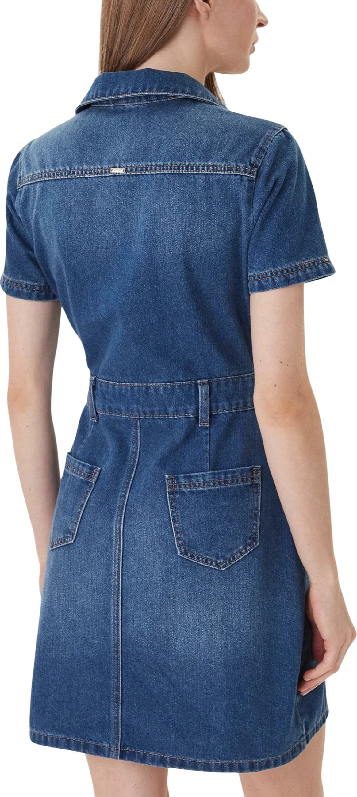 Fustan midi për femra Morgan De Toi 241-ROGLA, denim i errët [Ngjyra: 34]