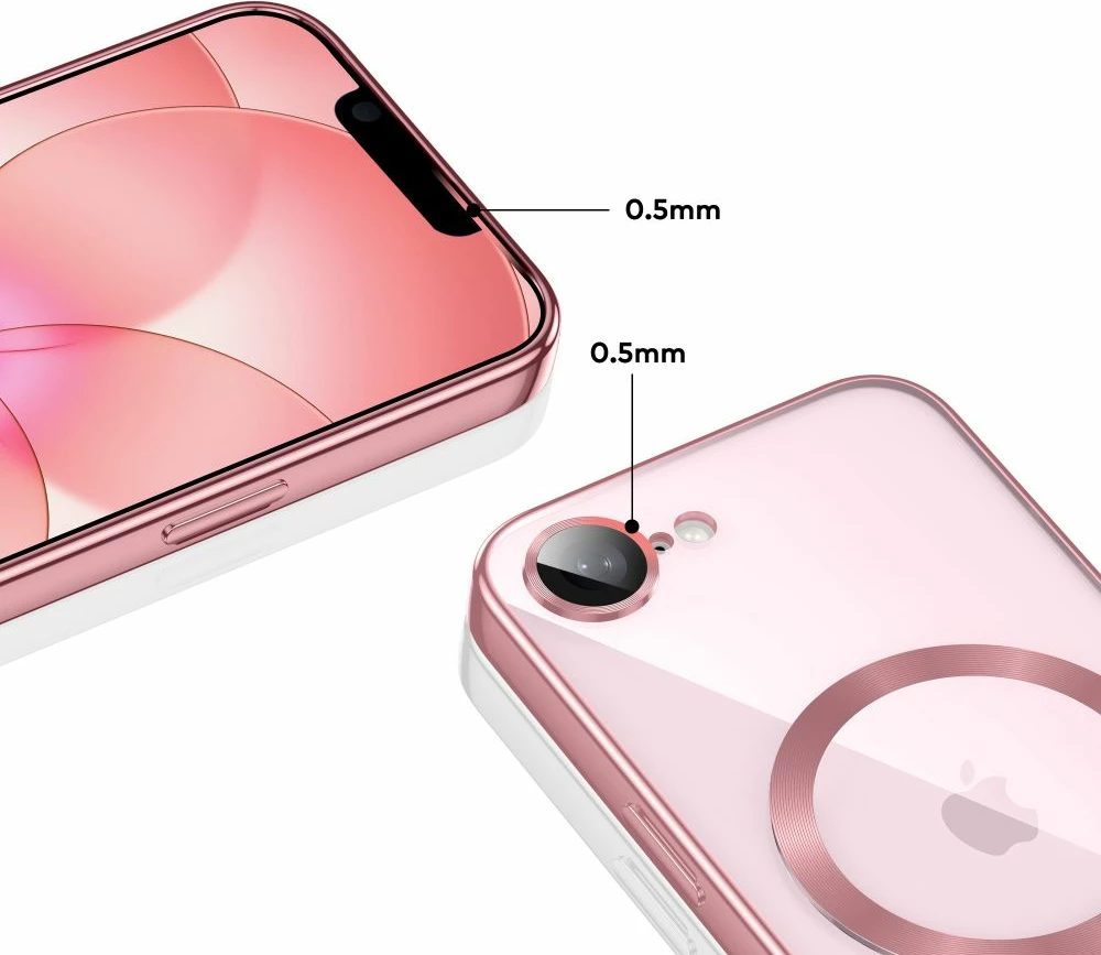Mbështjellës Tech-Protect MagFlex MagSafe për iPhone 16e/17e, rozë, 1 copë