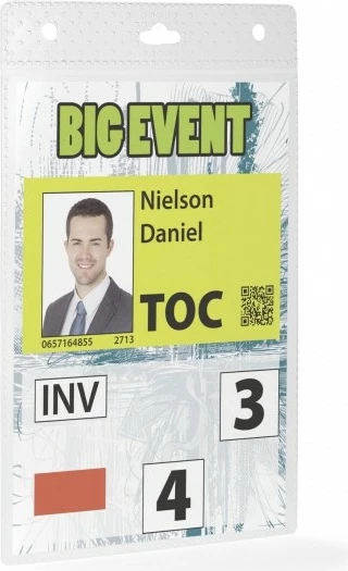 Badge Durable 8526, A6, transparent, 20 copë