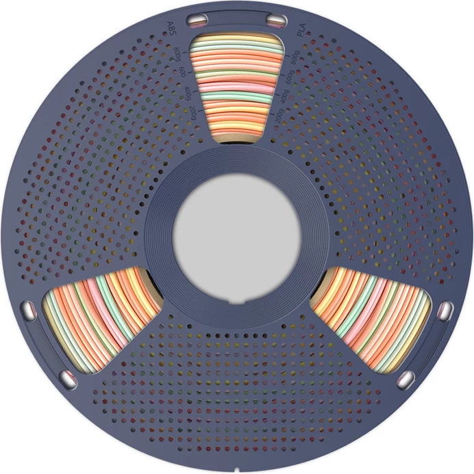 Filament 3D Sunlu PLA+ Silk R 05, 1.75 mm, 1 kg, Rainbow