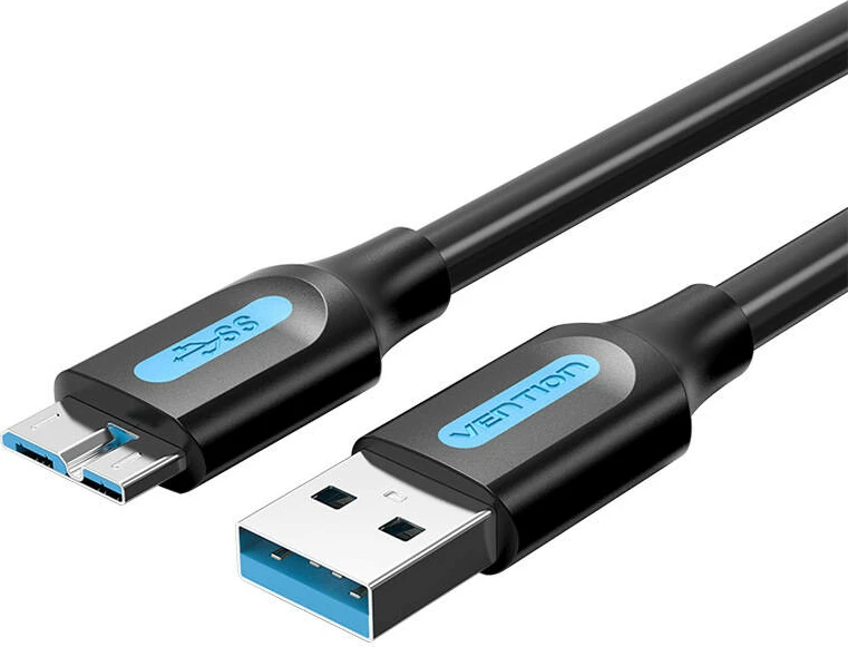Kabllo USB-A 3.0 në Micro-B Vention COPBG, 1.5m, e zezë