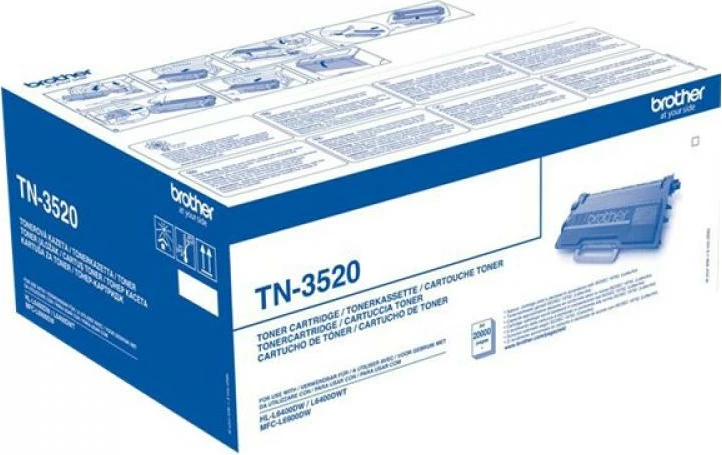 Toner Brother TN-3520 rendiment 9,750–23,700 faqe, i zi