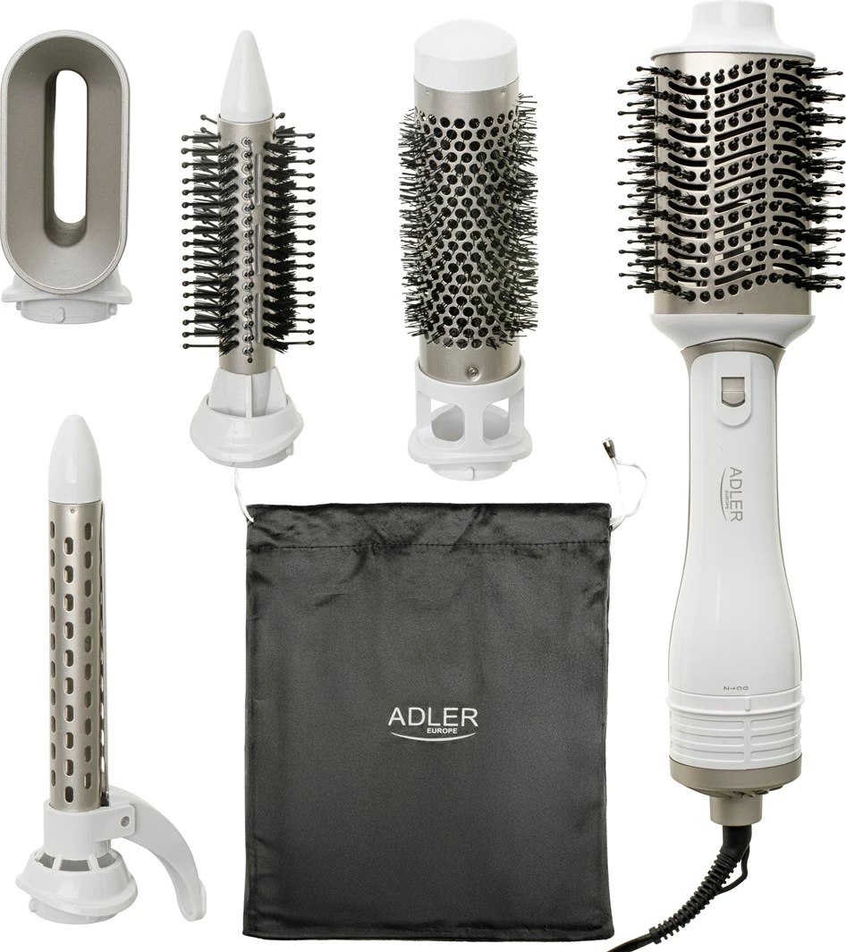 Tharëse dhe hekur për kaçurrela Adler AD 2027wc, e bardhë, me 2 aksesorë