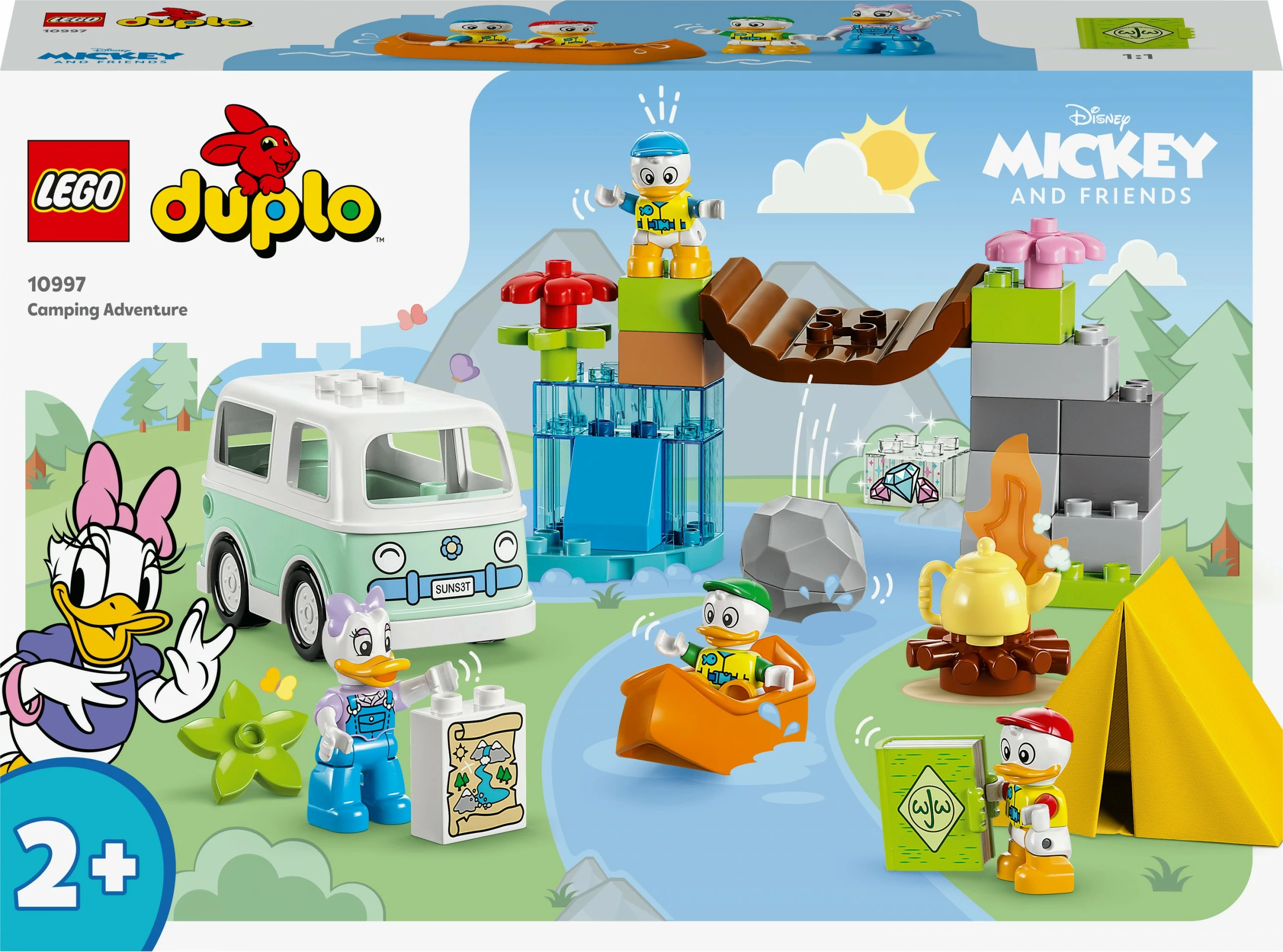 Set ndërtimi LEGO DUPLO Disney Camping Adventure, 37 pjesë, shumëngjyrësh
