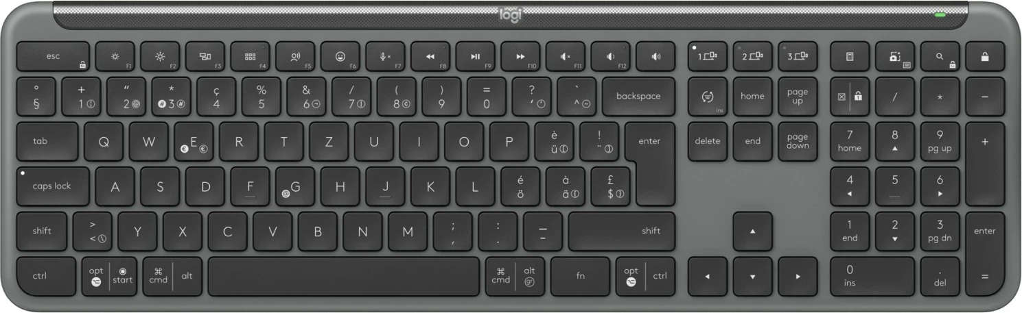 Set tastierë dhe maus Logitech Signature Slim Combo MK950 for Business, grafit