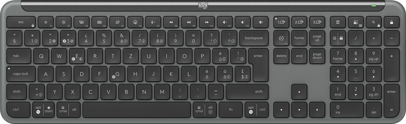Set tastierë dhe maus Logitech Signature Slim Combo MK950 for Business, grafit
