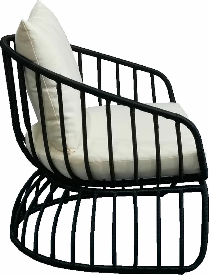 Karrige e ulët Misa, e zezë, 78x85x75