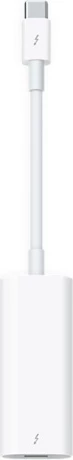 Adapter Apple MMEL2ZM/A USB-C (Thunderbolt 3) në Thunderbolt 2 bardhë