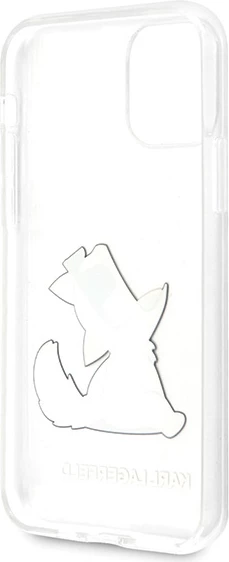 Mbështjellës Karl Lagerfeld Choupette Fun për iPhone 11/XR, Transparent