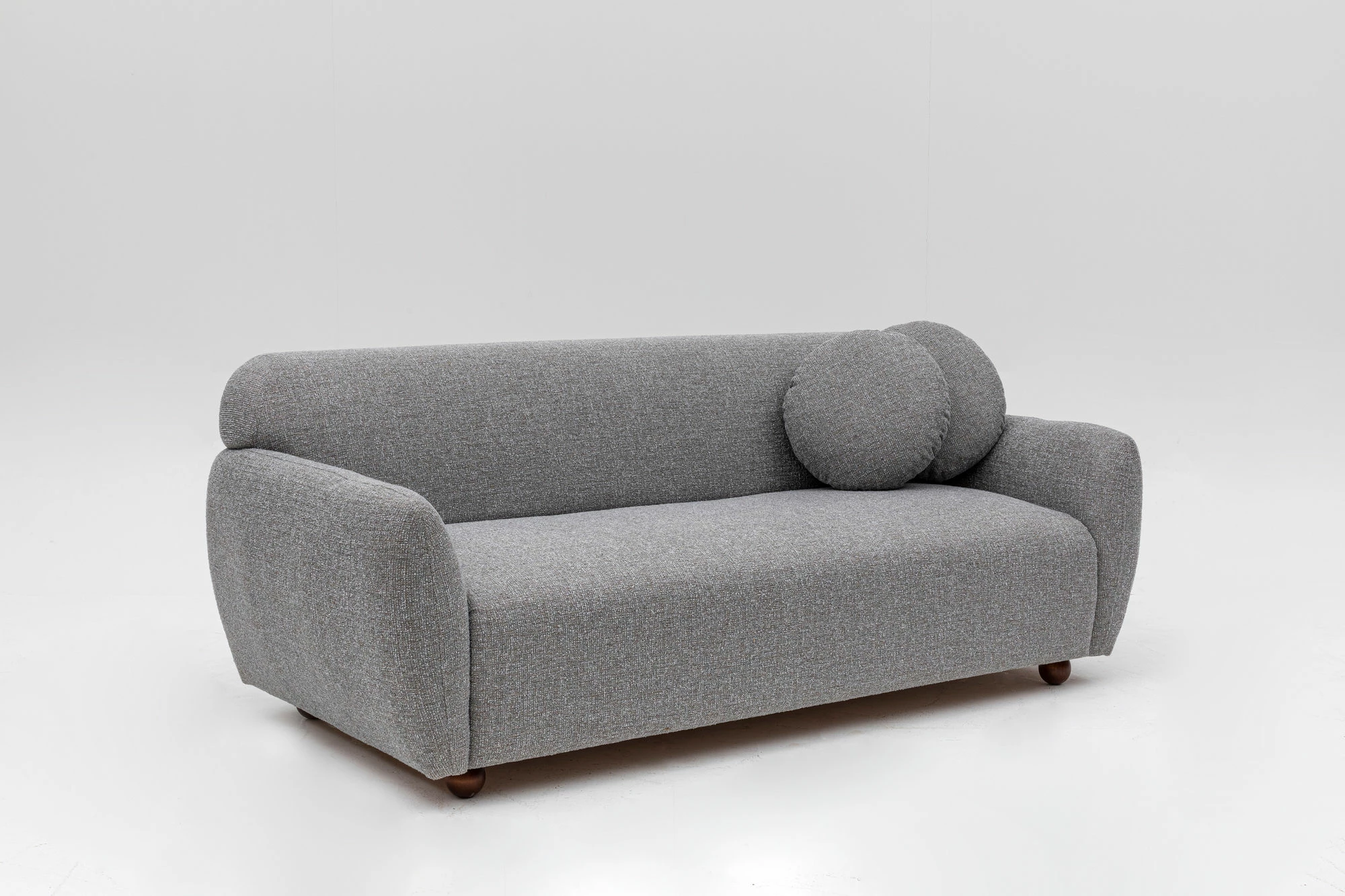 Divan treshe, ngjyrë gri e çelët, Atelier del Sofa, Eddy