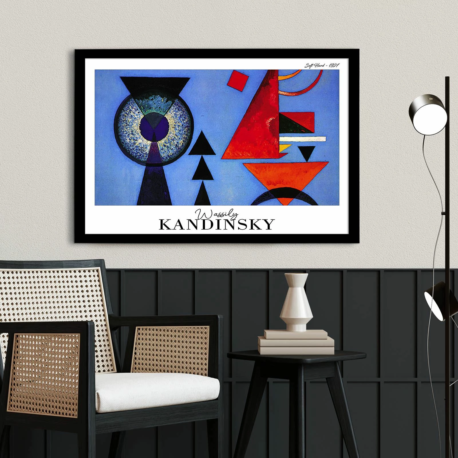 Pikturë dekorative me kornizë Wallity, shumëngjyrëshe, 42x62cm, 4262SYHKANDINSKY-029