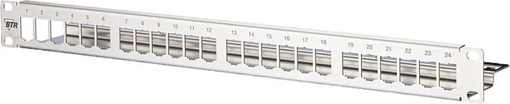 Patch panel rrjeti METZ CONNECT BTR NETCOM 130921-00-E, 24 porta, 1U, inox