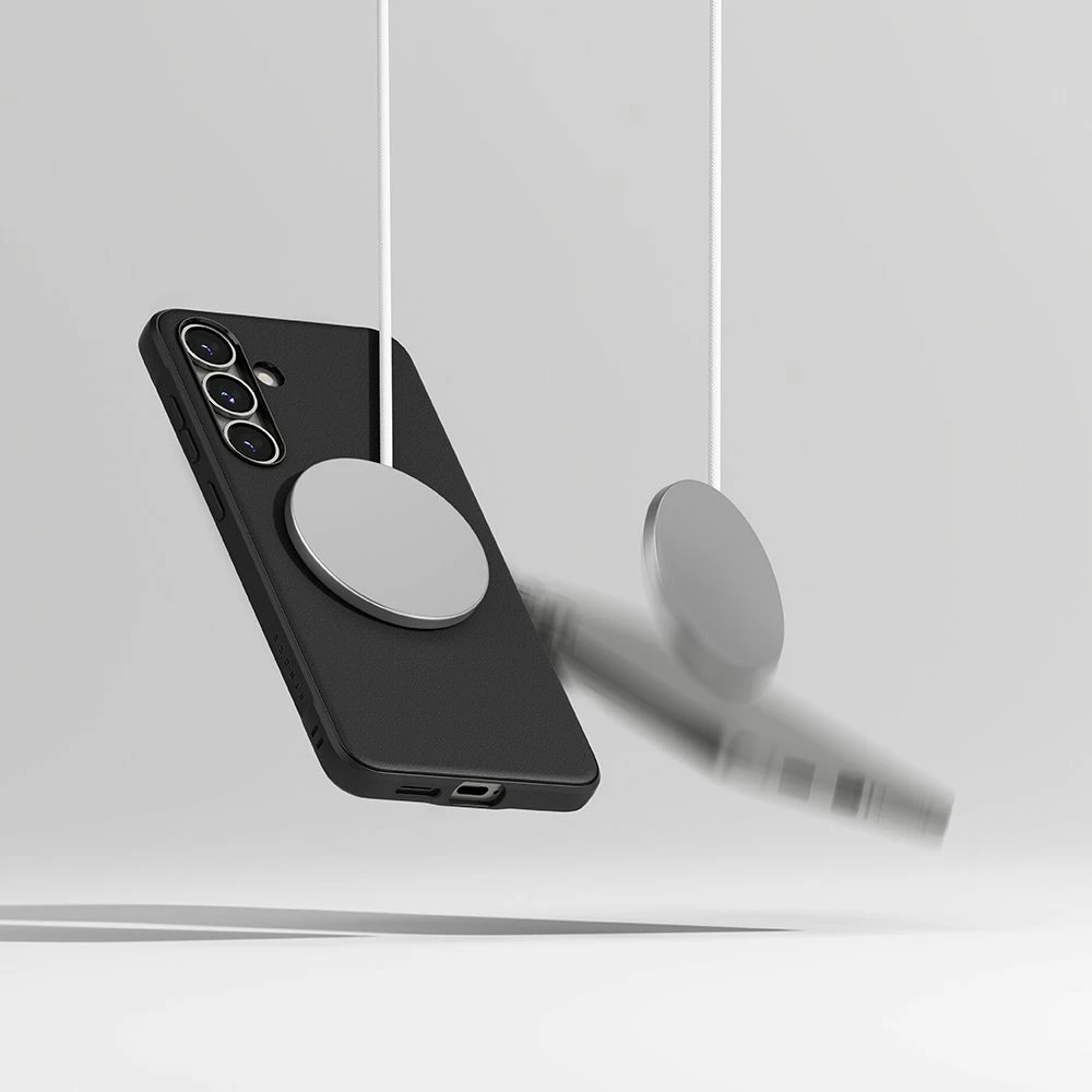 Mbështjellës Ringke Onyx MagSafe për Samsung Galaxy S25, i zi