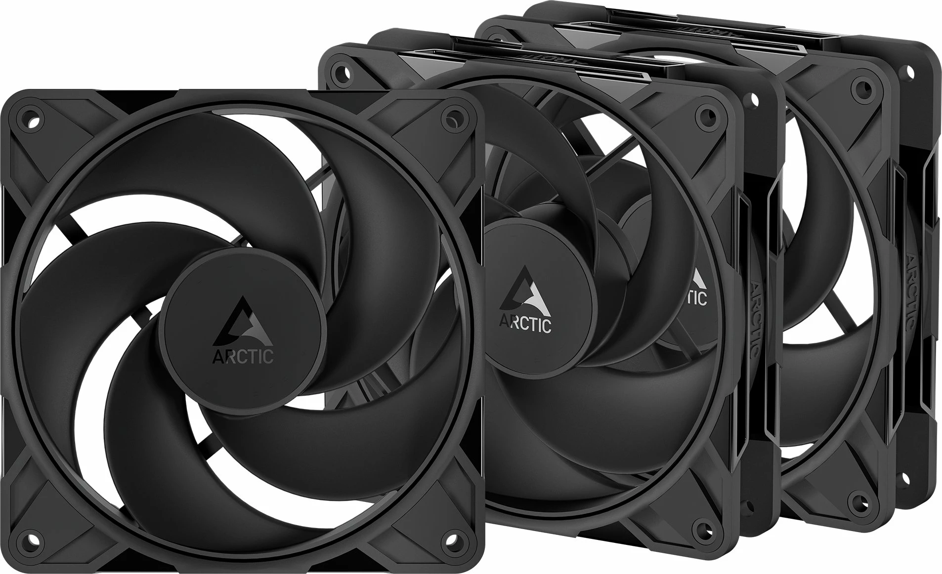 Ventilator kasë PC Arctic P12 Pro Reverse ACFAN00332A 120mm PWM 3 copë, i zi