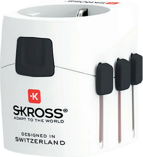Adapter udhëtimi universal SKROSS PRO Light World, 13A 250V, i bardhë