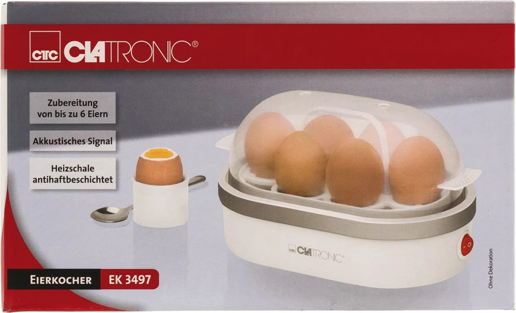 Paisje për zierjen e vezëve Clatronic HA-EGGBOIL-13, e bardhë